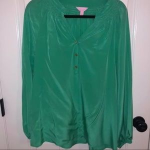 Lilly Pulitzer Silk Elsa Top - Plain